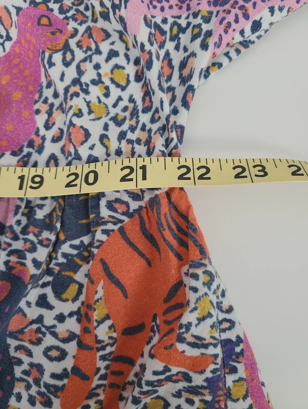 Anthropologie x Conditions Apply Multicolor Animal Tiger Tiered Tunic Dress XL - Picture 15 of 16